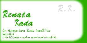 renata kada business card